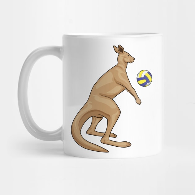 Kangaroo Volleyball player Volleyball by Markus Schnabel